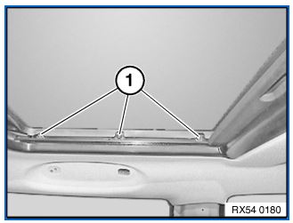 Remontage des 3 vis de la vitre arrière | Changer le store de toit ouvrant avant et arrière de la BMW MINI COOPER