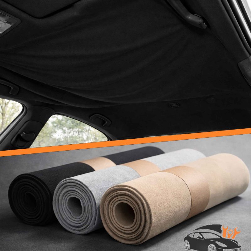 Tissu ciel de toit voiture noir OEM – Premium Dense